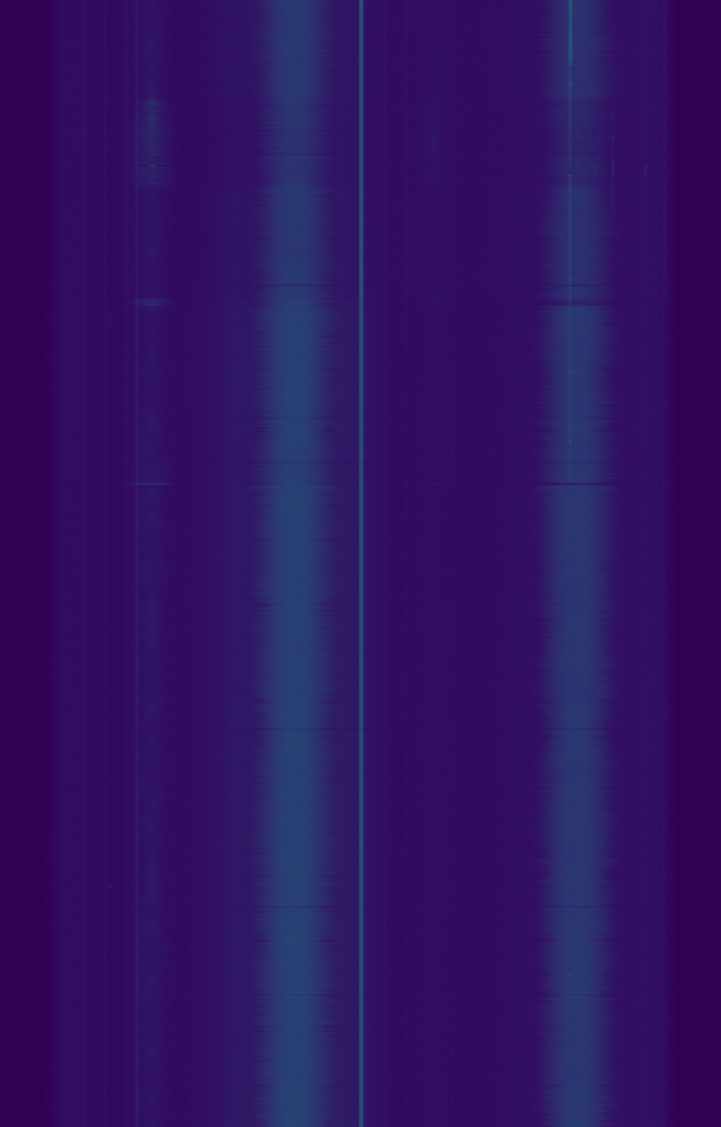 Waterfall of the 2 m band during the net
